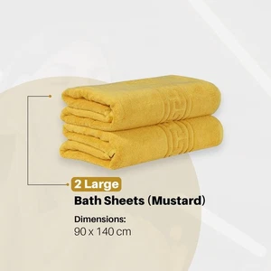 2 X Extra Large Jumbo Bath Sheets 100% Premium Egyptian Cotton Soft Towel 600GSM - Picture 1 of 30