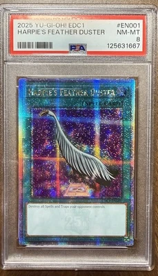 Harpie's Feather Duster EDC1-EN001 Early Days Collection Promotional Card PSA 8 - Image 1 of 2