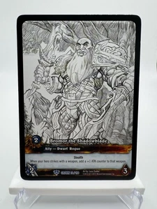 Warcraft TCG Crown 78/198 Bromor the Shadowblade Extended Art Sketch Promo #2 - Picture 1 of 2