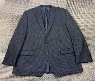 Lauren Ralph Lauren Blazer 48R Wool Navy/Black Check Tweed Single Vent - Image 1 of 4