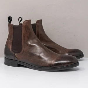 Allsaints Jesiah Brown Leather Chelsea Boots, Size 44 EU (11 US) - Picture 1 of 6