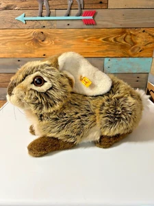 Steiff Rabbit 077531 German made Has All tags 12" x8.5 "x 6" - Picture 1 of 6