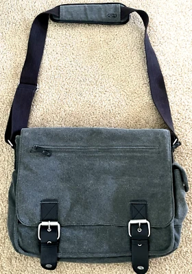 Bolso gris para computadora portátil mensajero Quicksilver vintage Foto 1 de 4