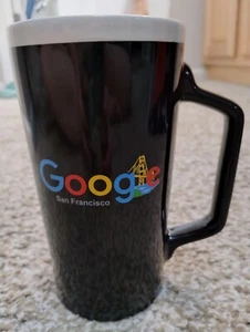 Taza de café de cerámica alta con logotipo de Google 16 oz colección negro café negro - Imagen 1 de 13