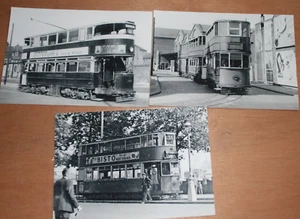 London Transport Straßenbahnwagen 30er Jahre & 2 frühe 50er Jahre Echtfotos - Bild 1 von 4
