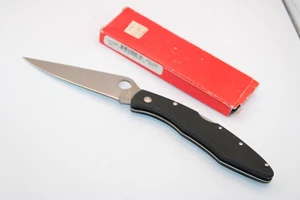 SPYDERCO C07 GP POLICE ATS-55 & BLACK G-10 KNIFE BOX IS DATED 8/99 - Picture 1 of 17