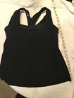 NWT Athleta XL 2-In-1 BLACK Ultimate Support Tank Top ATTACHED Bra 16