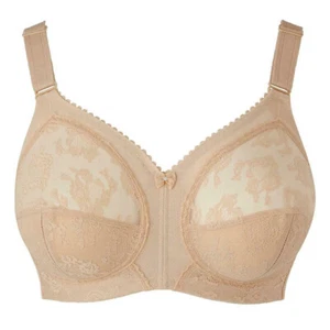 Women's Full Coverage Bra Wirefree Non-padded Lace Minimizer Bra 36-50 ABCD DDE - Picture 1 of 38