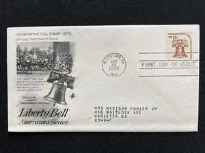 1618 Americana Series Liberty Bell FDC Art Craft Nov 25 1975 Allentown PA - Picture 1 of 2