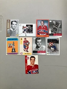 Henri Richard (lotto di 9 carte) Eroi + Prospettive-Fleer Legacy-Montreal Canadiens - Foto 1 di 1