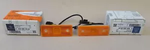 15-18 MERCEDES G550 G63 W463 FRONT ORANGE SIDE MARKER LIGHT LAMP LEN LED SET OEM - Picture 1 of 2