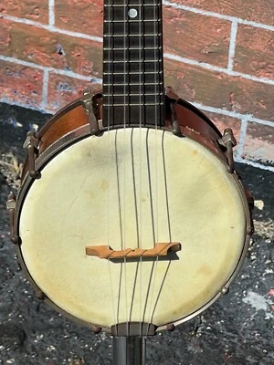 1925 Gibson UB-1 Sopranino Banjo Uke 1 family owned example fine original shape - Image 1 of 4