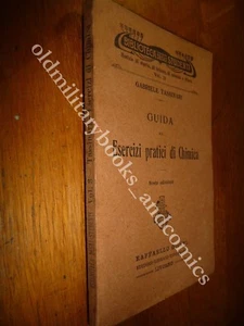GUIDA AD ESERCIZI PRATICI DI CHIMICA GABRIELE TASSINARI 1919 BIBLIOTECA STUDENTI - Picture 1 of 3