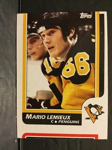 1986-87 Topps Hockey #122 Mario Lemieux Penguins Card Sku190N - Picture 1 of 2
