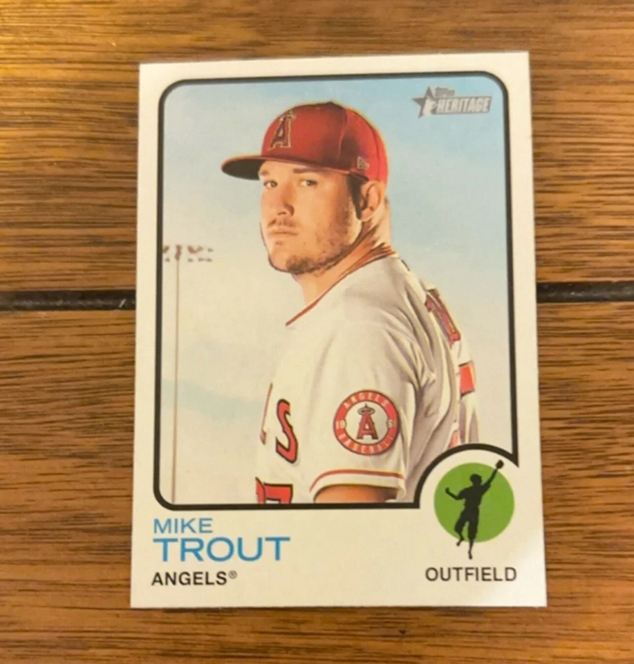 2022 Topps Heritage - #100 Mike Trout - Image 1 of 1