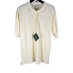 Reebok Womens Sz L Vintage Golf Polo Shirt Yellow NWT - Picture 1 of 9