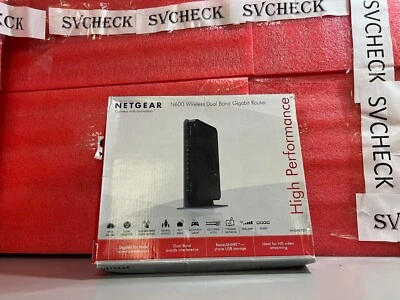 NETGEAR WNDR3700-100NAS Wireless Dual Band N600 300Mbps 4-Port ROUTER - Image 1 of 4