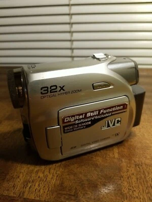 JVC GR-D270U Camcorder -  Silver For Parts, Good Cosmetic Condition - Image 1 of 4