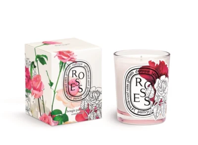 NEW RARE DIPTYQUE ROSES MINI CANDLE 2022 VALENTINE LIMITED EDITION 35g / 1.23 oz - Image 1 of 4