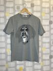 Givenchy Mens Tshirt Grey Rottweiler Logo Short Sleeve Cotton Size XL