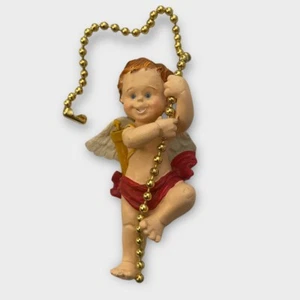 Ventilatore da soffitto vintage Cupido tira San Valentino festa angelo catena oro decorazione - Foto 1 di 2