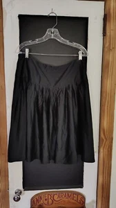 mujer Express falda plisada sedosa negra talla 10 - Imagen 1 de 6