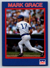 1990  Starline Long John Silver #40 Mark Grace Chicago Cubs