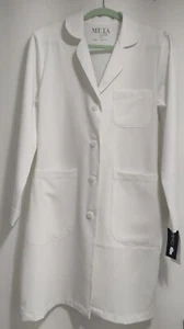 Meta Labwear White Swan Uniform Medical Esthetics Woman's Scrub White Sz 2 NWT - Picture 1 of 13