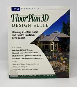IMSI Floor Plan 3D Design Suite 2001 Version BIG BOX SEALED NO SHRINK - Picture 1 of 9