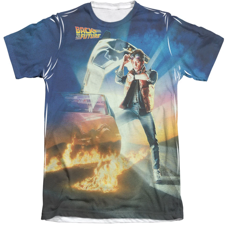 Póster de la película Regreso al futuro camiseta vintage con estampado de sublimación - Fantasía Foto 1 de 1