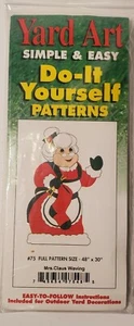 Yard Art DIY easy Woodworking Pattern Christmas Mrs.Claus waving Santa 4' x 2.5' - Picture 1 of 3