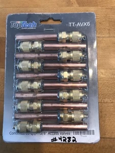 TopTech 3/8” Copper Access Valve TT-AVX6 - New In Package - Qty 10 - Picture 1 of 1