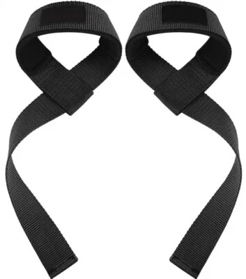 2x Alças de Levantamento de Peso para Treinamento de Academia - Envoltórios de Mão Suporte de Pulso - Material Forte - Imagem 1 de 4