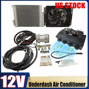 12V Electric Underdash Air Conditioner Universal A/C Kit fit For Truck RV Van - Bild 1 von 16