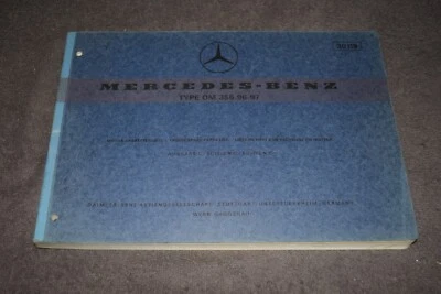 Ersatzteilliste Ersatzteilekatalog Mercedes Dieselmotor OM355.96-97 05-1971 - Bild 1 von 4