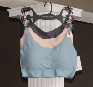 Lucky Brand 3 LAZER LOUNGE BRA'S Adjustable Straps Removable Pads Size L NWT $84 - Picture 1 of 2