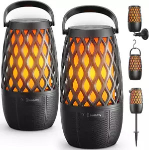 Waterproof Bluetooth Wireless Outdoor Speakers with Lights & HD Stereo Sound - Picture 1 of 7