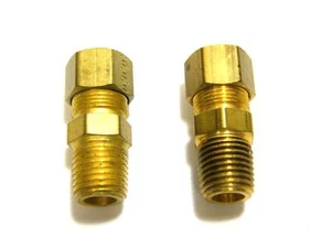 Weatherhead Messing selbstausrichtender Stecker 1/2” Rohr Außendurchmesser x 1/4” MPT (2) - Bild 1 von 3