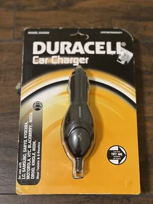 Carregador de carro Duracell para LG,SAMSUNG,HTC,MOTOROLA,NOKIA,BLACKBERRY... - Imagem 1 de 2