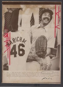 1975 Juan Marichal si ritira come Los Angeles Dodger foto San Francisco Giants - Foto 1 di 2