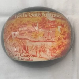 Hell's gate Airtram Fraser canyon BC Paperweight Acrylium Photo Gems Canada Vtg - Picture 1 of 6
