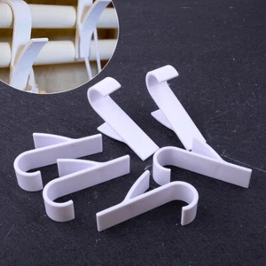 Weißer 6x Qualitätsaufhänger für Erhitzten Handtuch Heizkörper Röhrenbadehaken - Picture 1 of 3