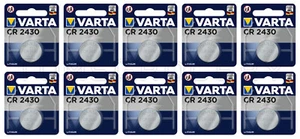 10 VARTA CR2430 Lithium Coin Batteries 6430 3V 2430 DL2430 - Picture 1 of 7
