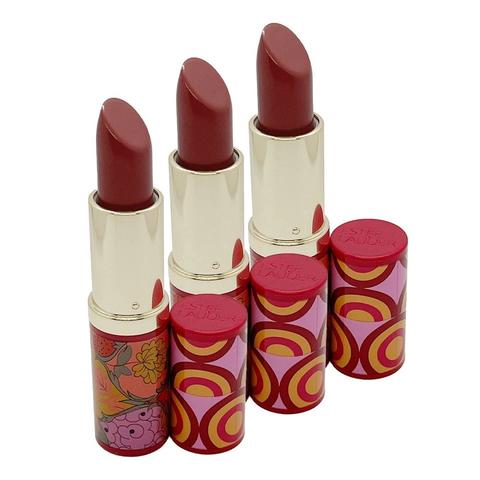 3 x Estee Lauder Limited Edition Lipstick .12 oz/3.5g Full Size - Statement Rose - Image 1 of 2