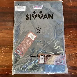 Sivvan Unisex Classic Scrub Set V-Ausschnitt Kordelzug Hose Karibik Blau Grün 4X�� - Bild 1 von 7