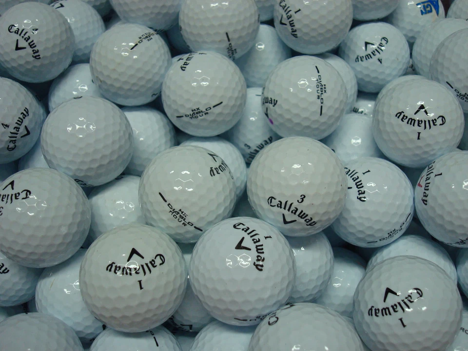 50 CALLAWAY HX DIABLO TOUR BALLS DE GOLF UTILISÉES CAT. PERLE-AAA - Photo 1/1