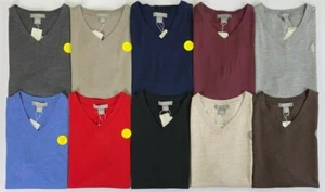 Men's Daniel Cremieux Signature Collection Merino Wool V-Neck Sweater Vest New - Picture 1 of 11