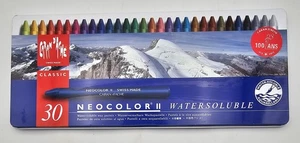 Pastelli Caran d'Ache Classic Neocolor II colore idrosolubile ~ leggermente usati! - Foto 1 di 9