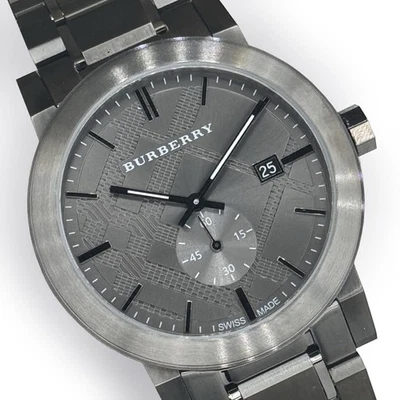 BURBERRY The City BU9902 Stainless Steel Gunmetal Dial 42 mm Wristwatch - Image 1 of 4