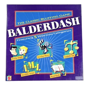 Balderdash The Classic Bluffing Board Game by Mattel 2003 B9176 Complete - Picture 1 of 12